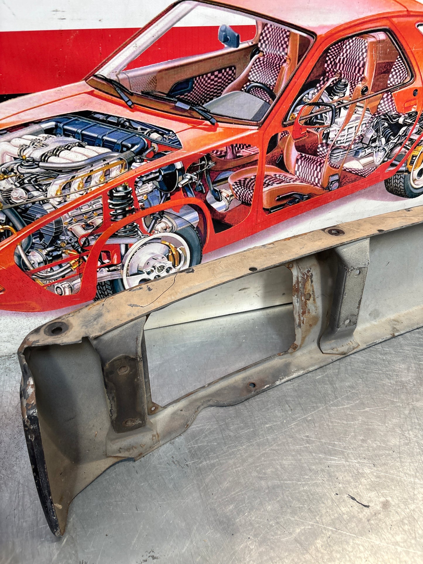 Porsche 914 front bumper, used 91450591010 / 91450500910