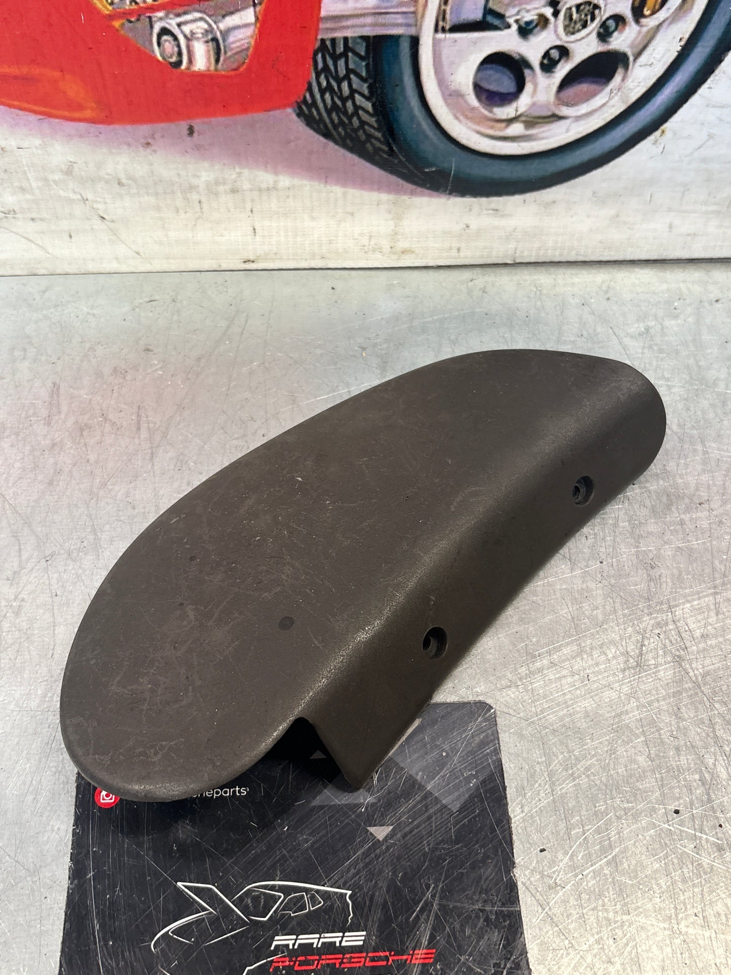 Porsche 928 seat hinge cover grey, left used 92852114702