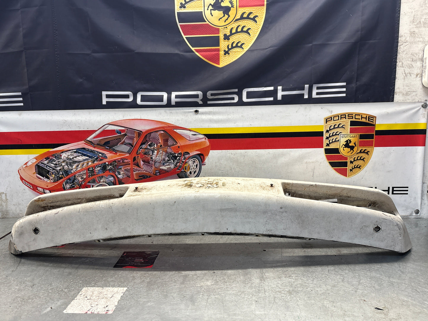 Porsche 928 front bumper cover panel, used 92850501306