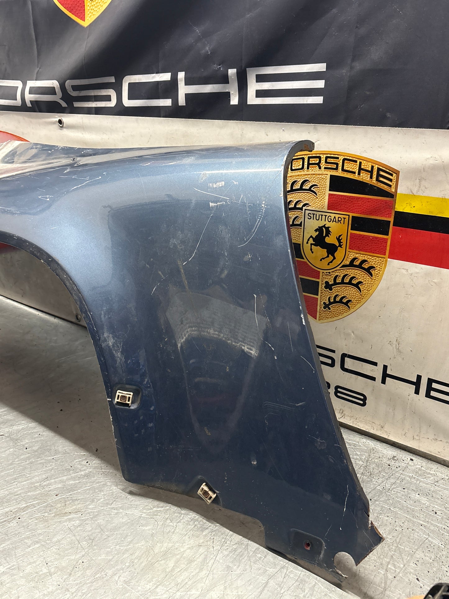 Porsche 911 964 rear right fender cut, used 96450306201