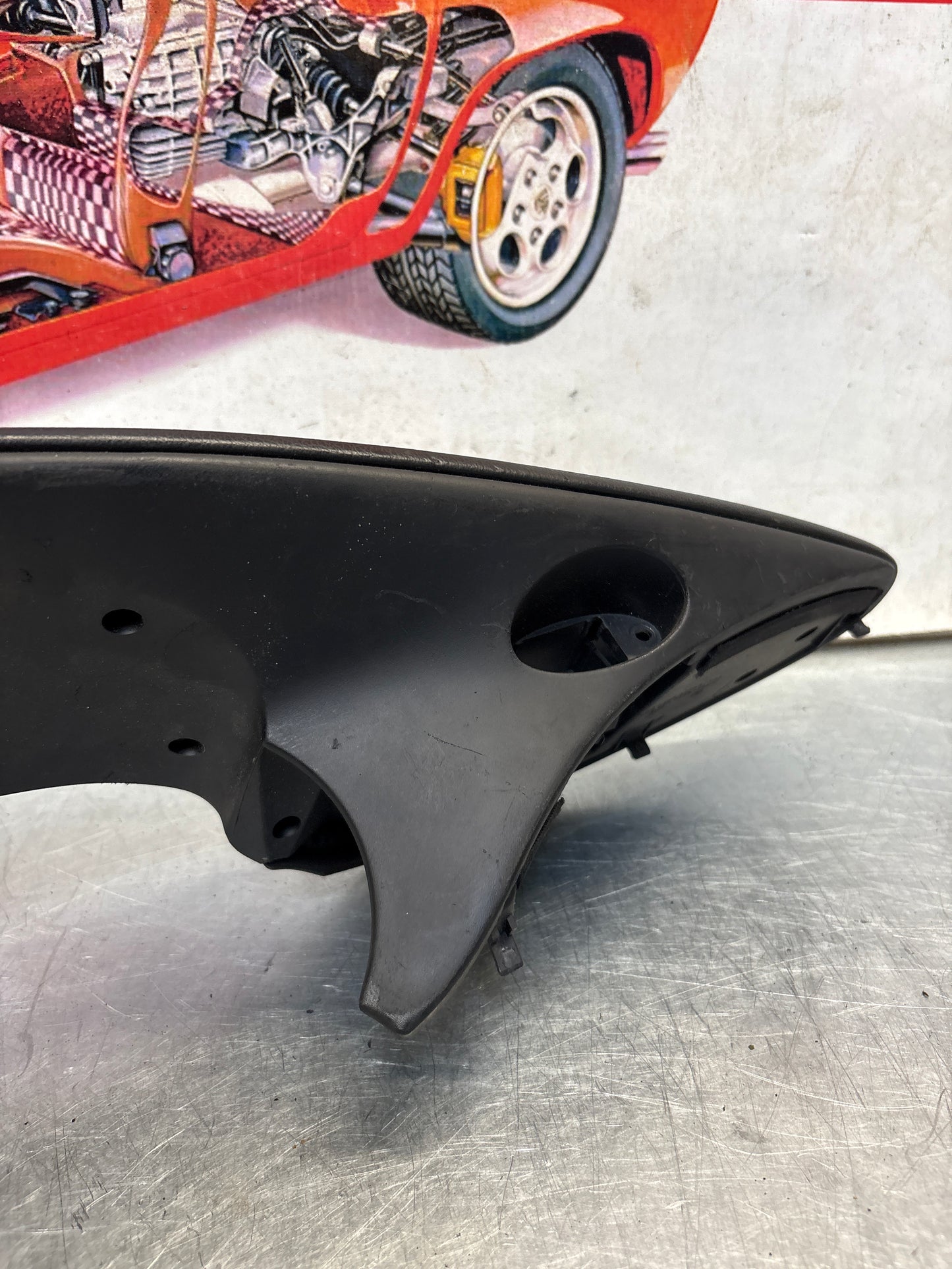 Porsche Boxster 986 dashboard cluster trim,black used 98655205500 / 98655205501