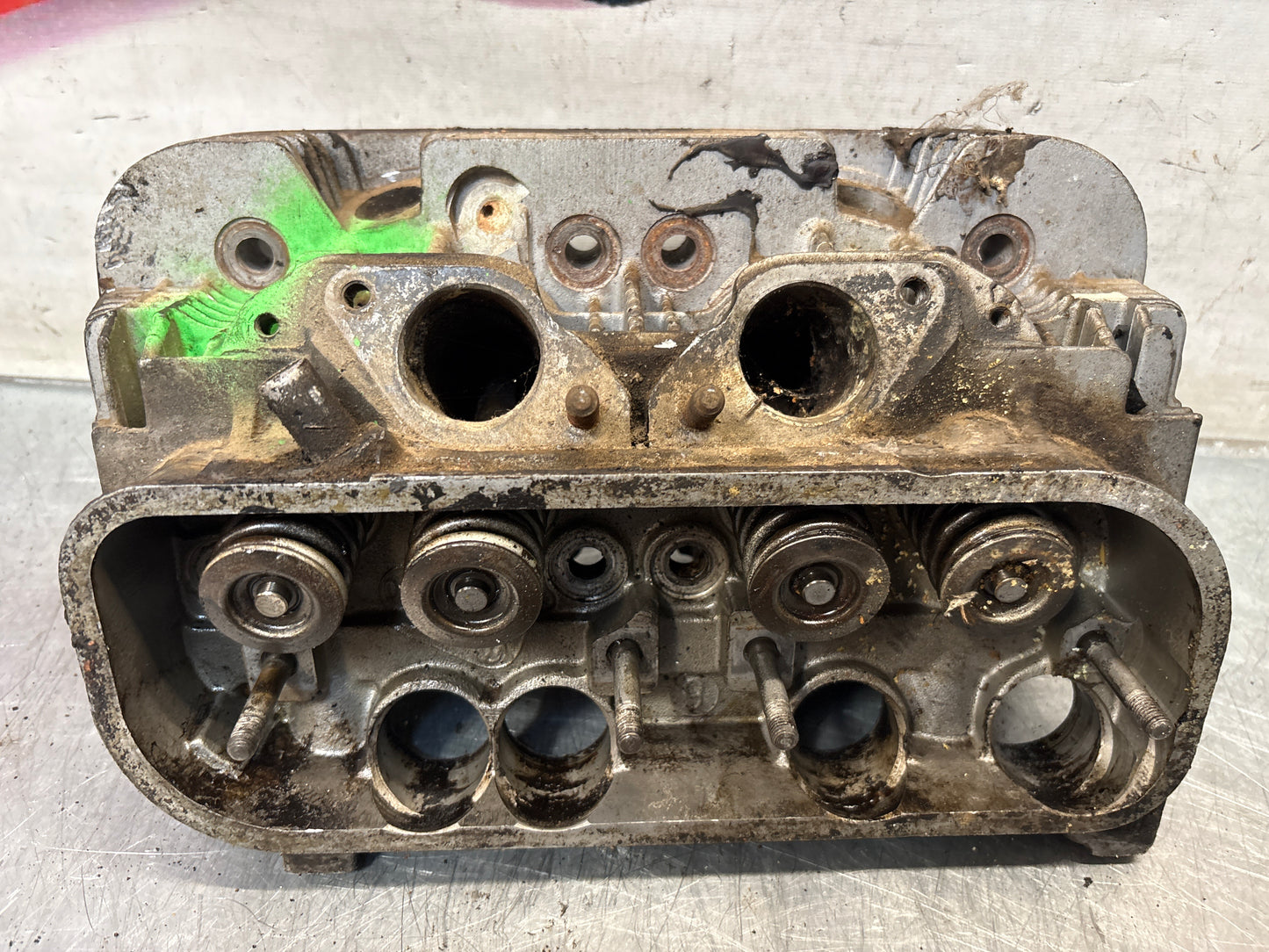 Porsche 914, cylinder head, right side, used 021101371Q