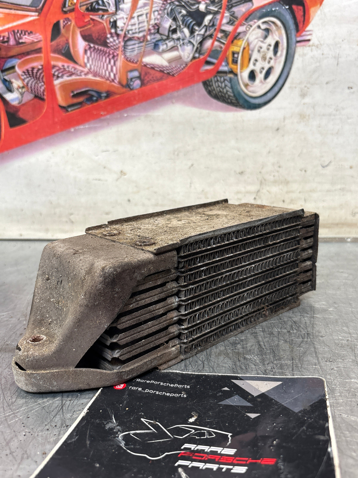 Porsche 914 oil cooler, used 021117021B