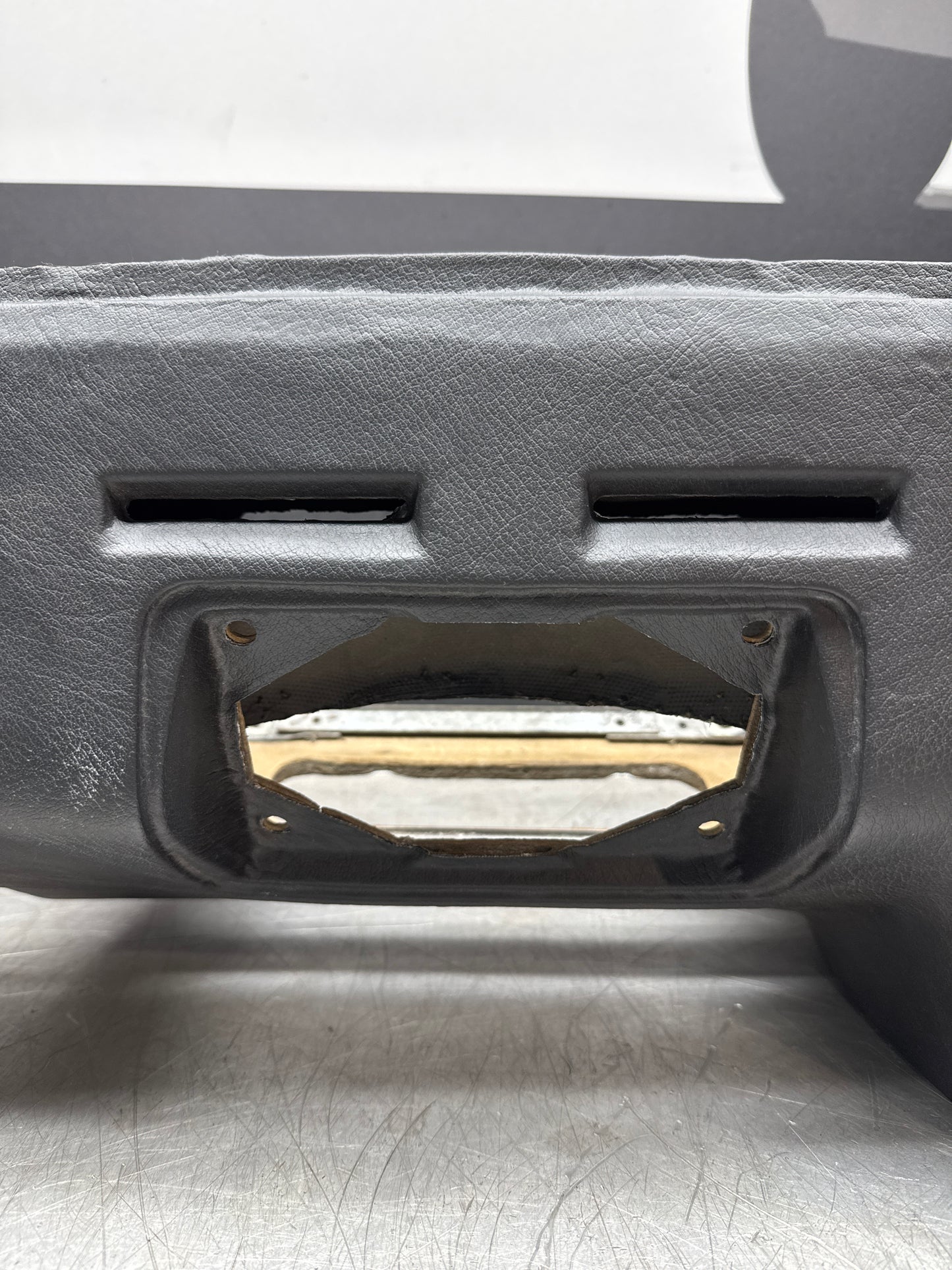 Porsche 924 944 reupholstered dashboard, black, with glove box lid