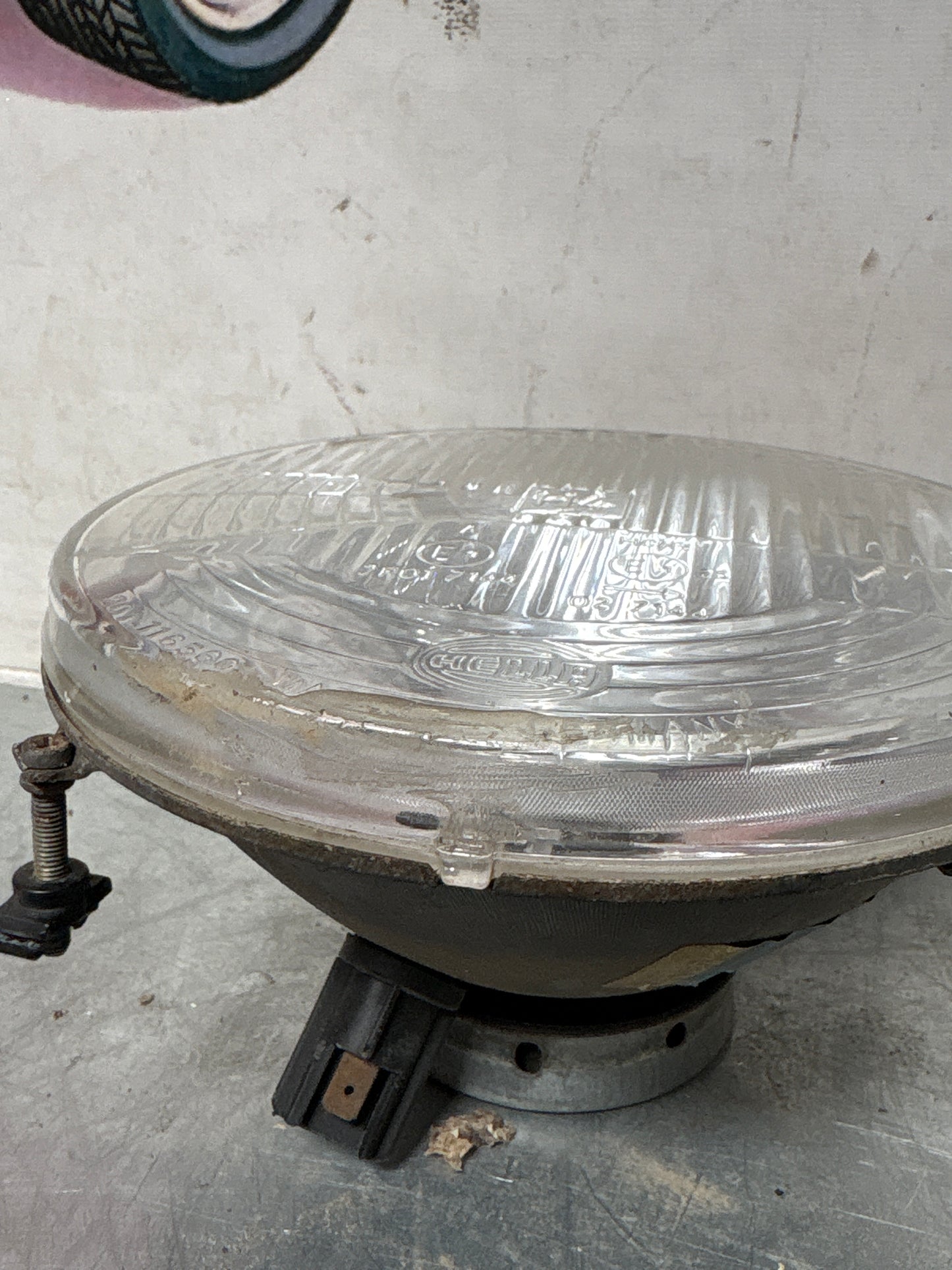 Porsche 924 / 944 Hella H4 headlight, used 477941771 / 201116560 / 1L800306069