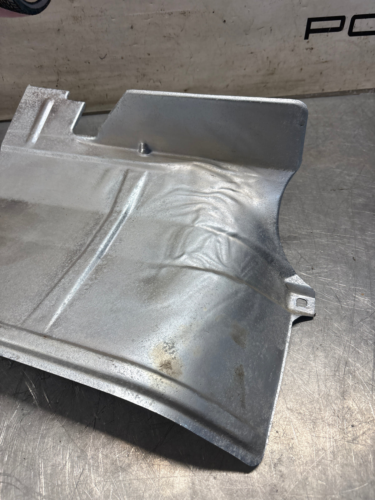 Porsche 924 early 76-79 automatic heat shield, refurbished 477813139A