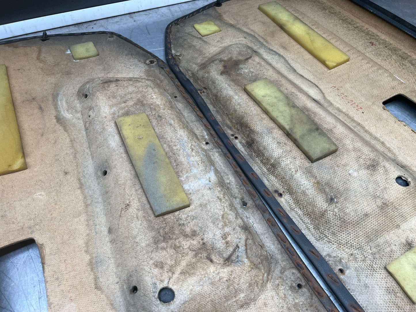 Pair Of Porsche 944 door cards black 94455501701 94455501801 used condition.