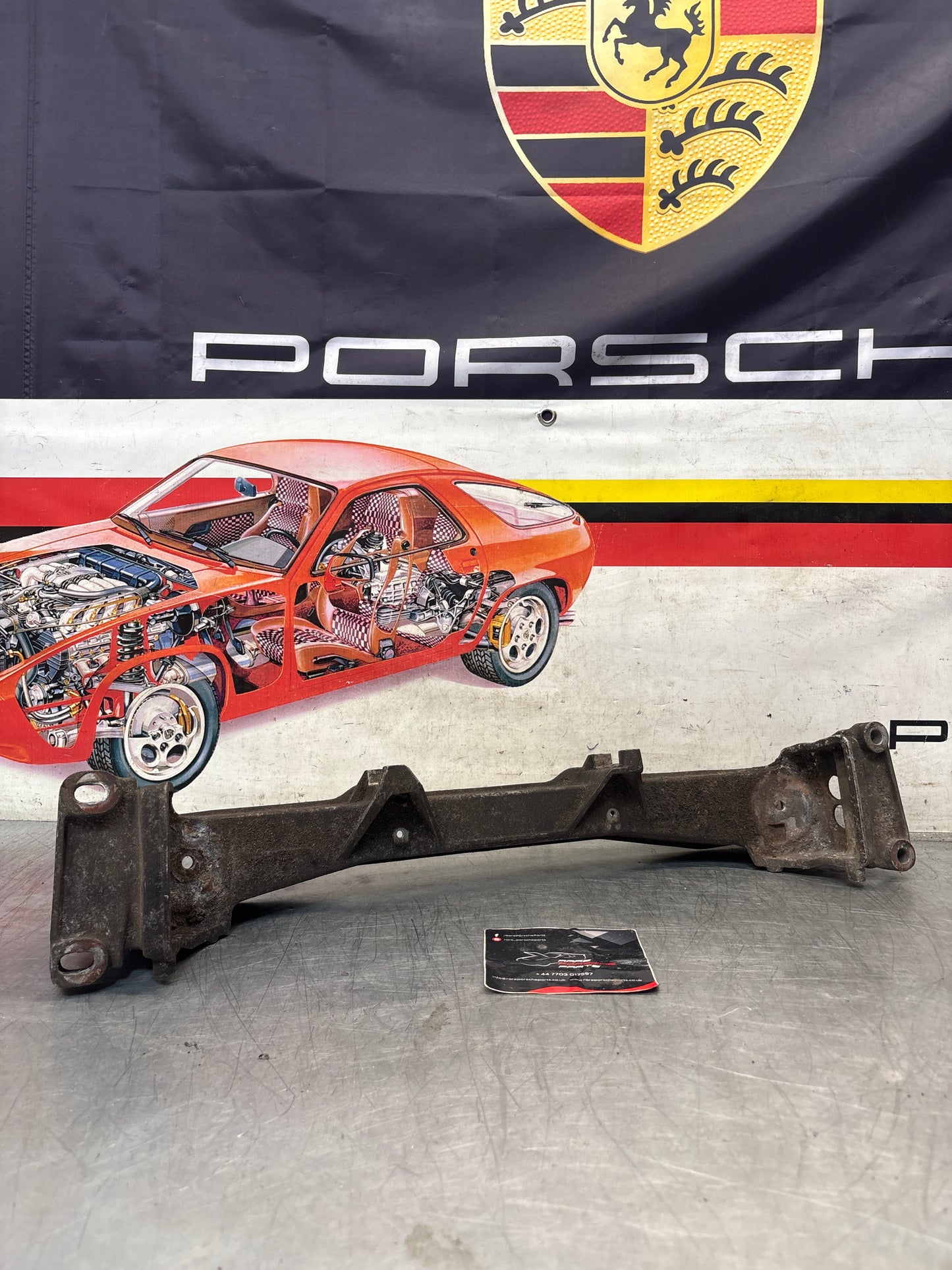 Porsche 944 / 968 Engine subframe bracket, used 94434110305