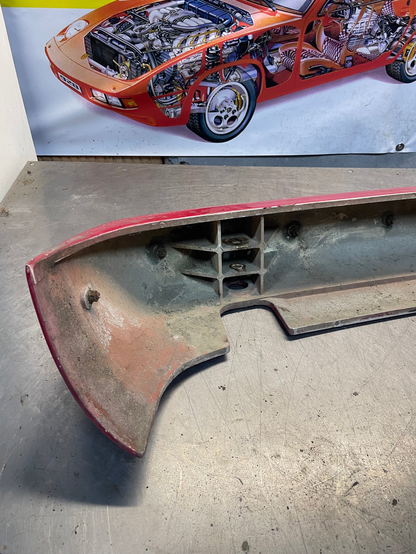 Porsche 924/924S rear bumper, used 477807313