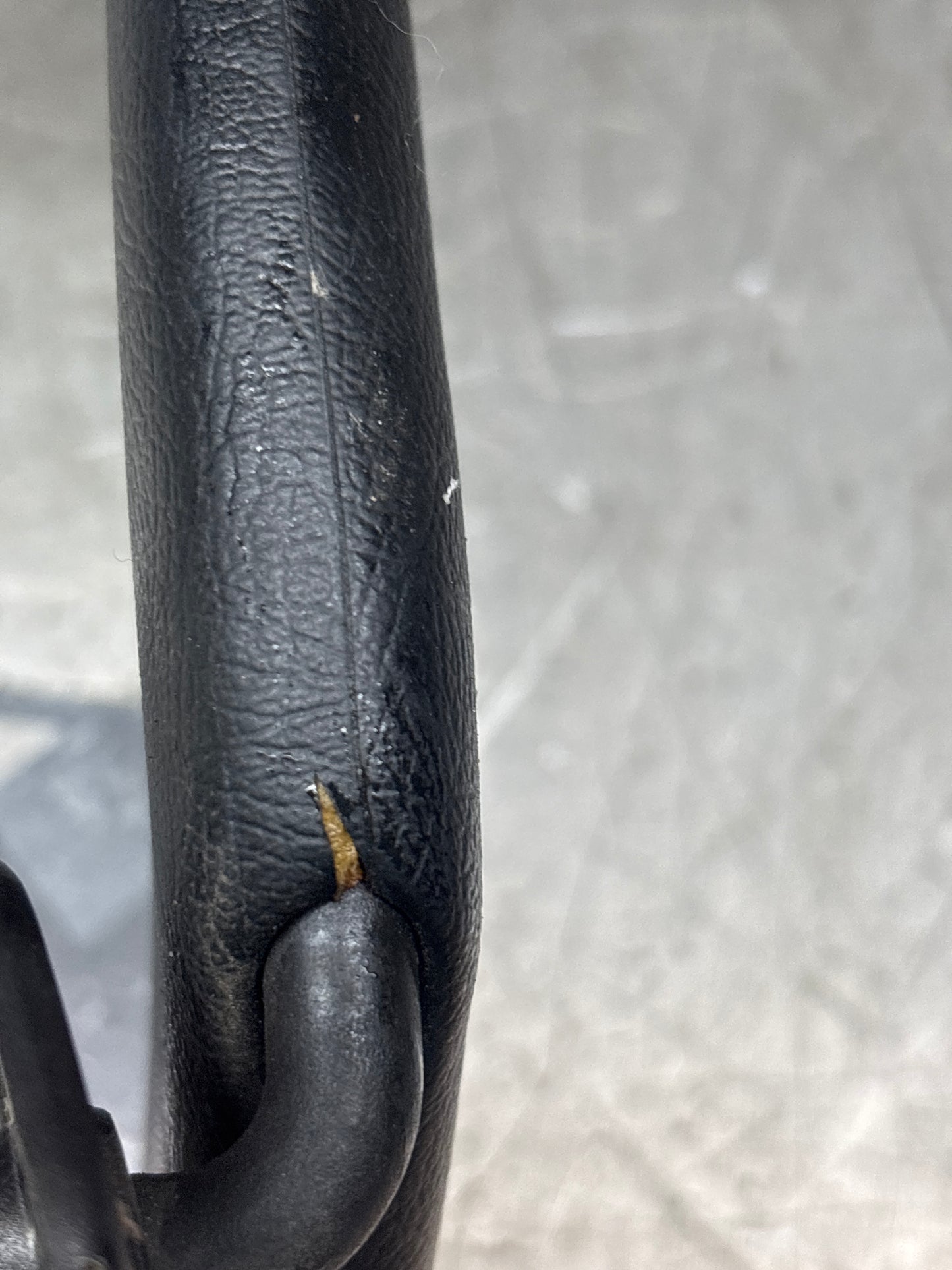 Porsche 924S/944 left N/S sun visor in black, used for late cars 94473103101, damaged