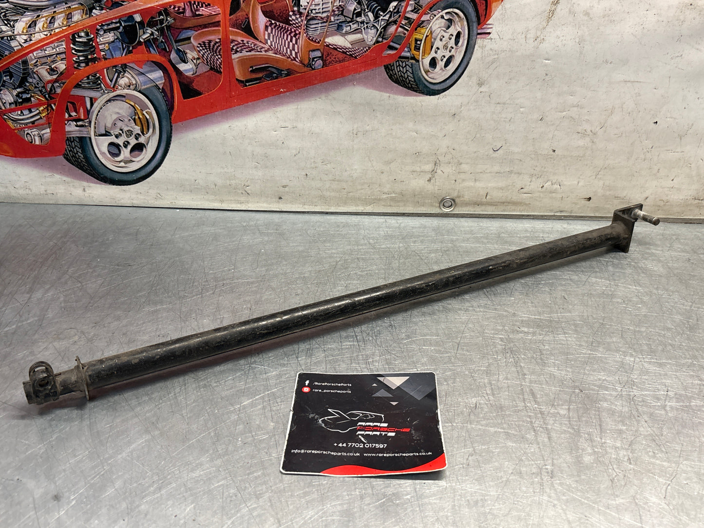 Porsche 928 manual gear shift rod, longer verson -1981, used, 92842402801