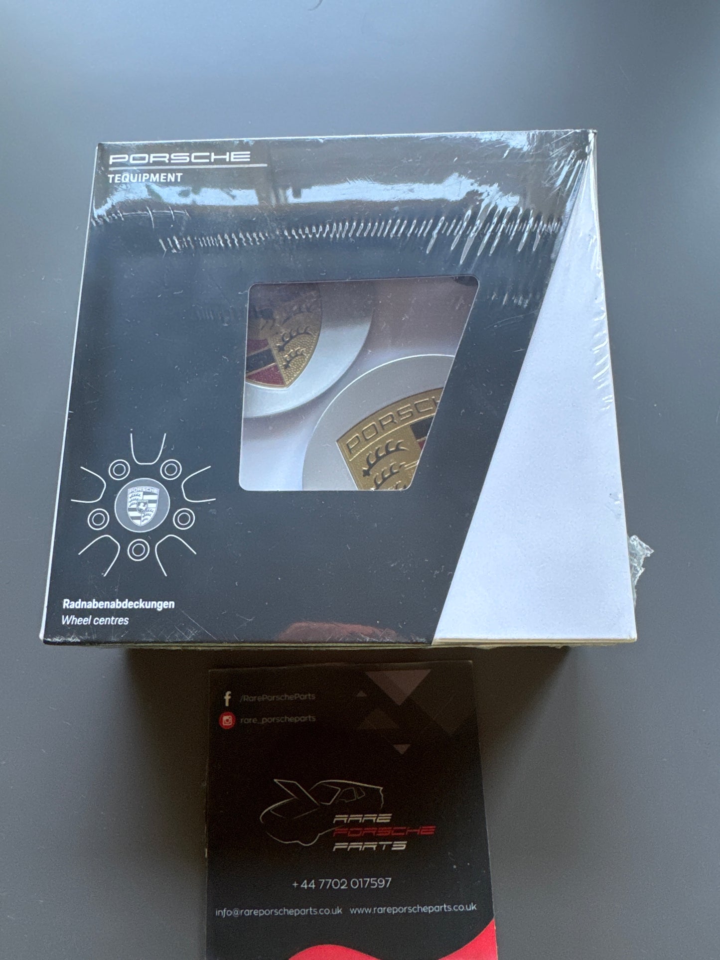 Porsche wheel centres set, genuine, 00004460703 New