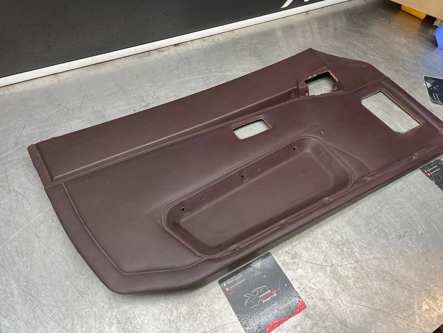 Porsche 944 left burgundy  door card for late cars from 85.5 944555017