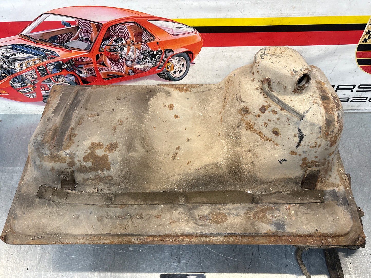 Porsche 924 944 metal fuel tank 477201021F used