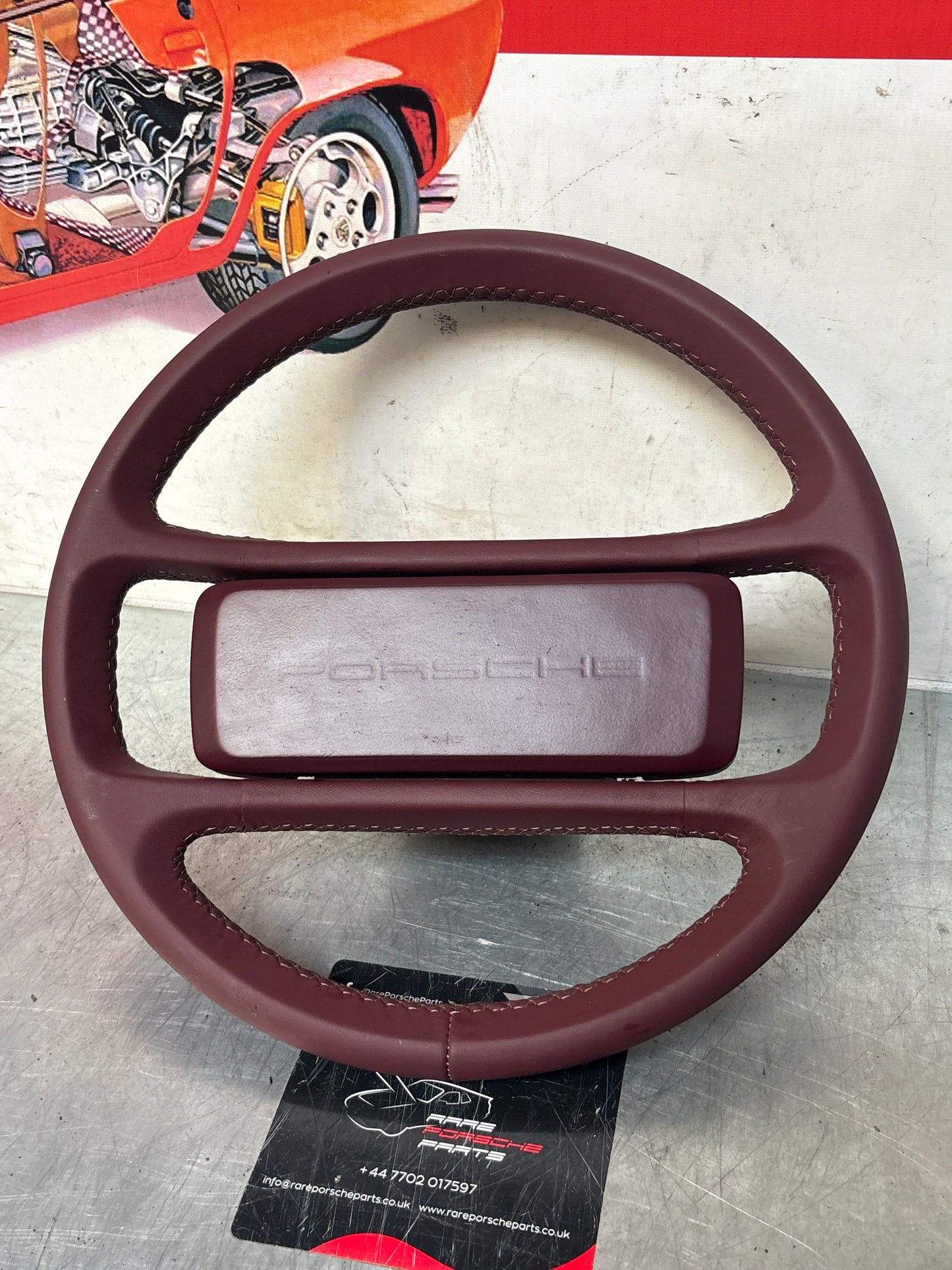 Volante Porsche 944 in pelle nera, usato 94434708409