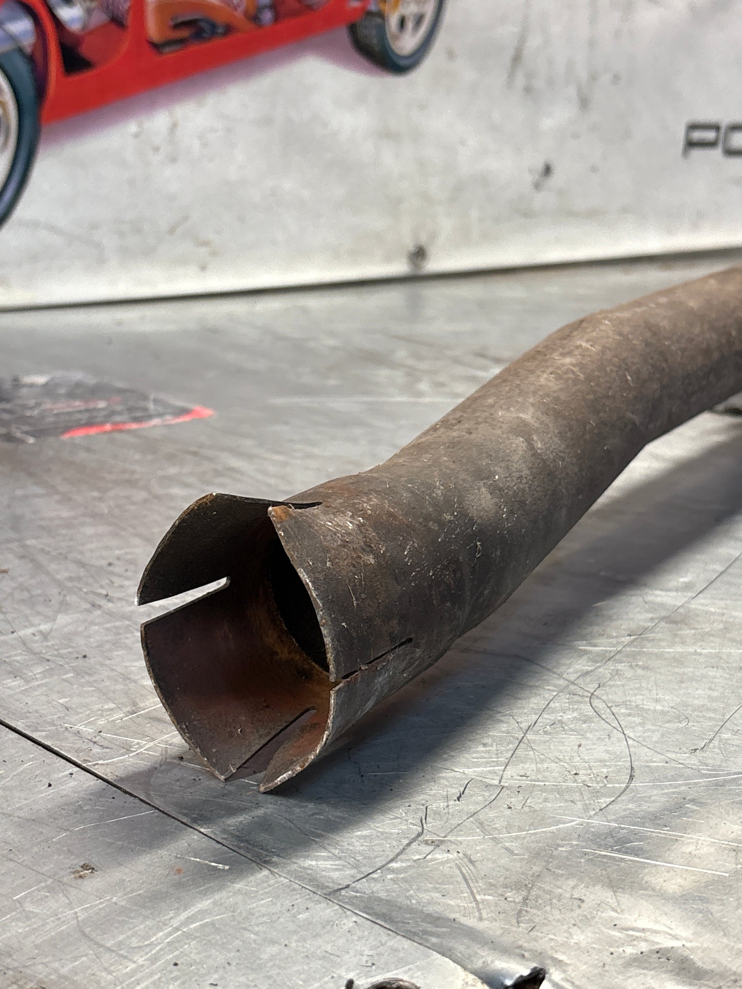 Porsche 928 Right side silencer, used 92811109401