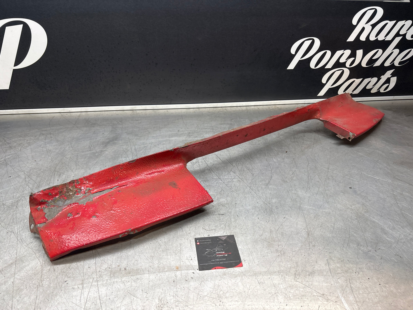 Porsche 924 Lower front valance, used, 94450303501 damaged