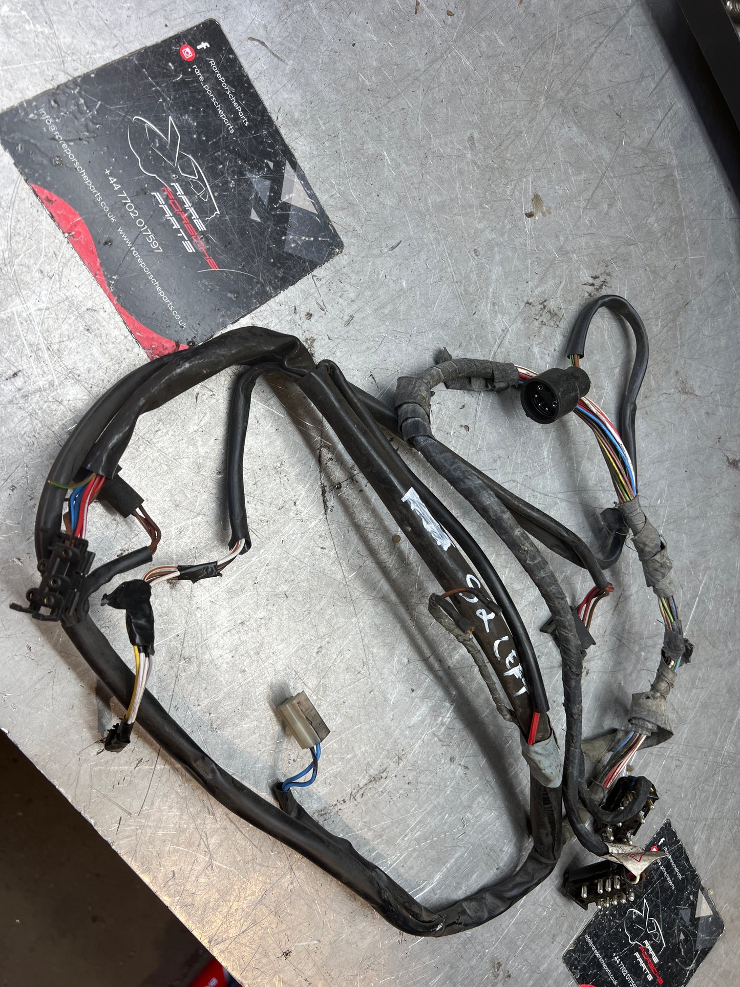 Porsche 944 86-92 passenger door loom electric window (mirror section is cut) used