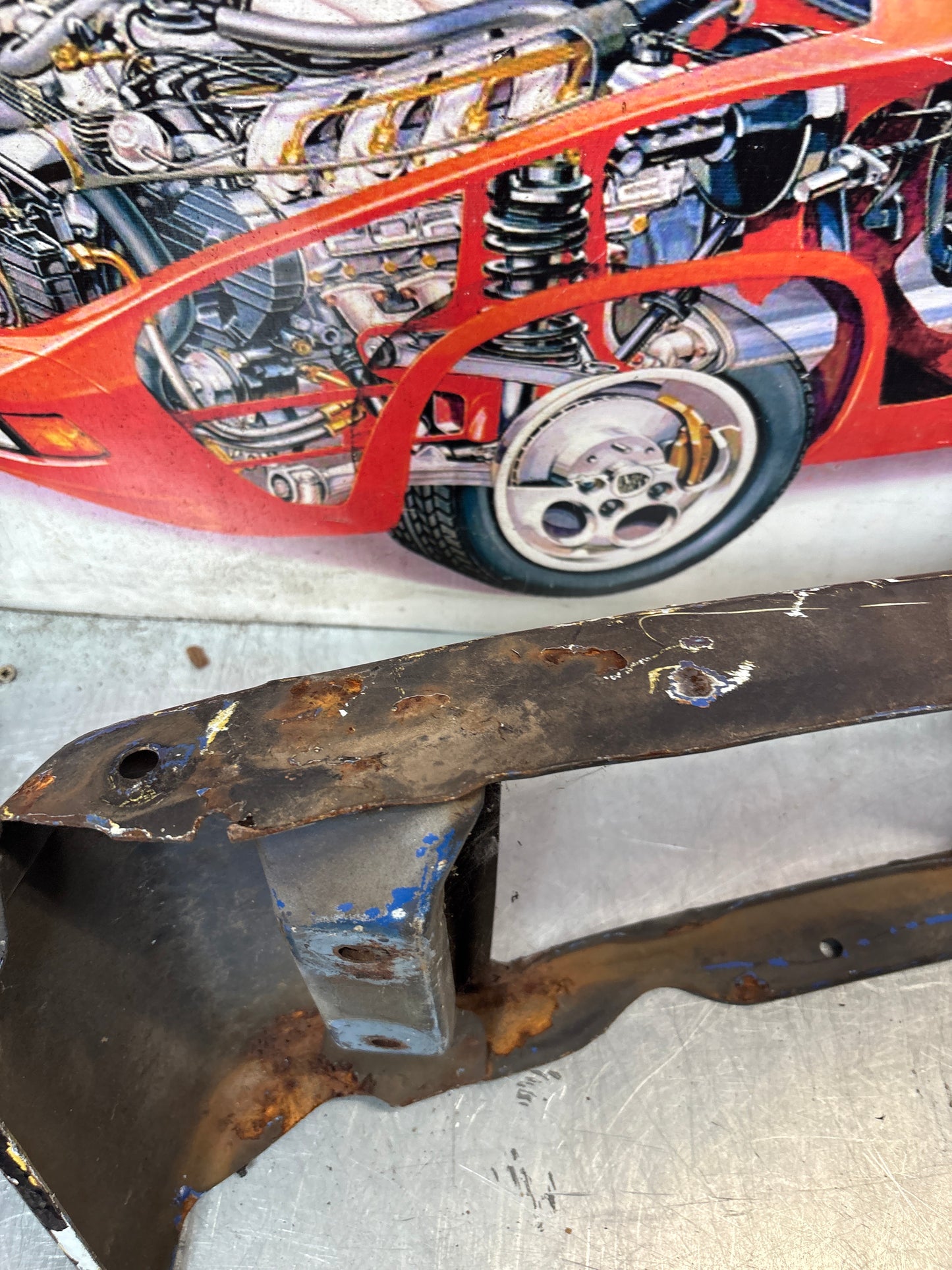 Porsche 914 front bumper, used 91450591010 / 91450500910