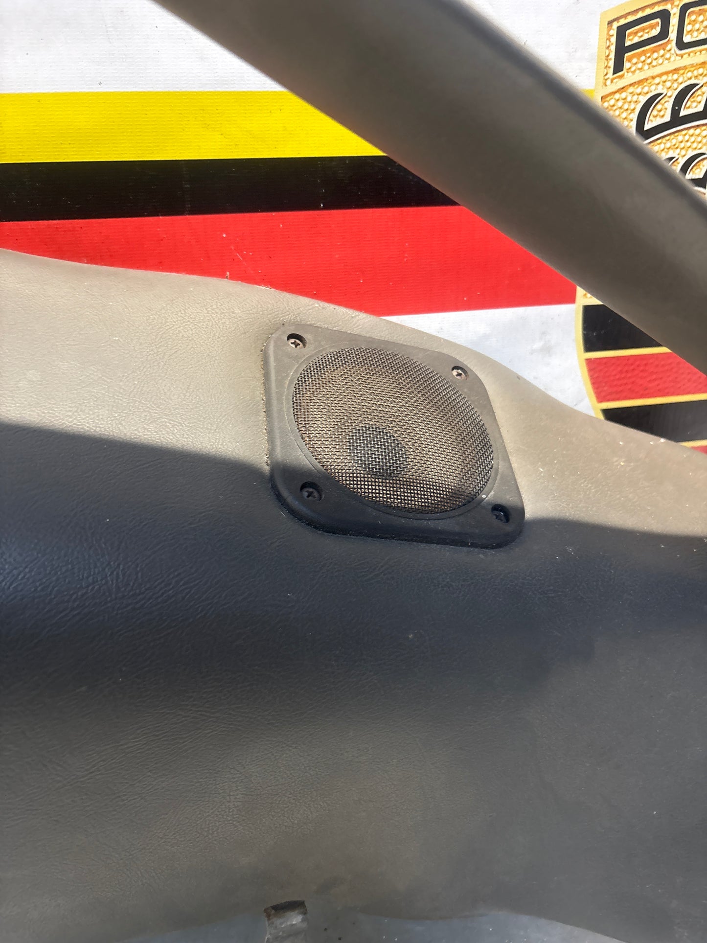 Porsche 928 right side lower side trim panel, grey used 92855502257