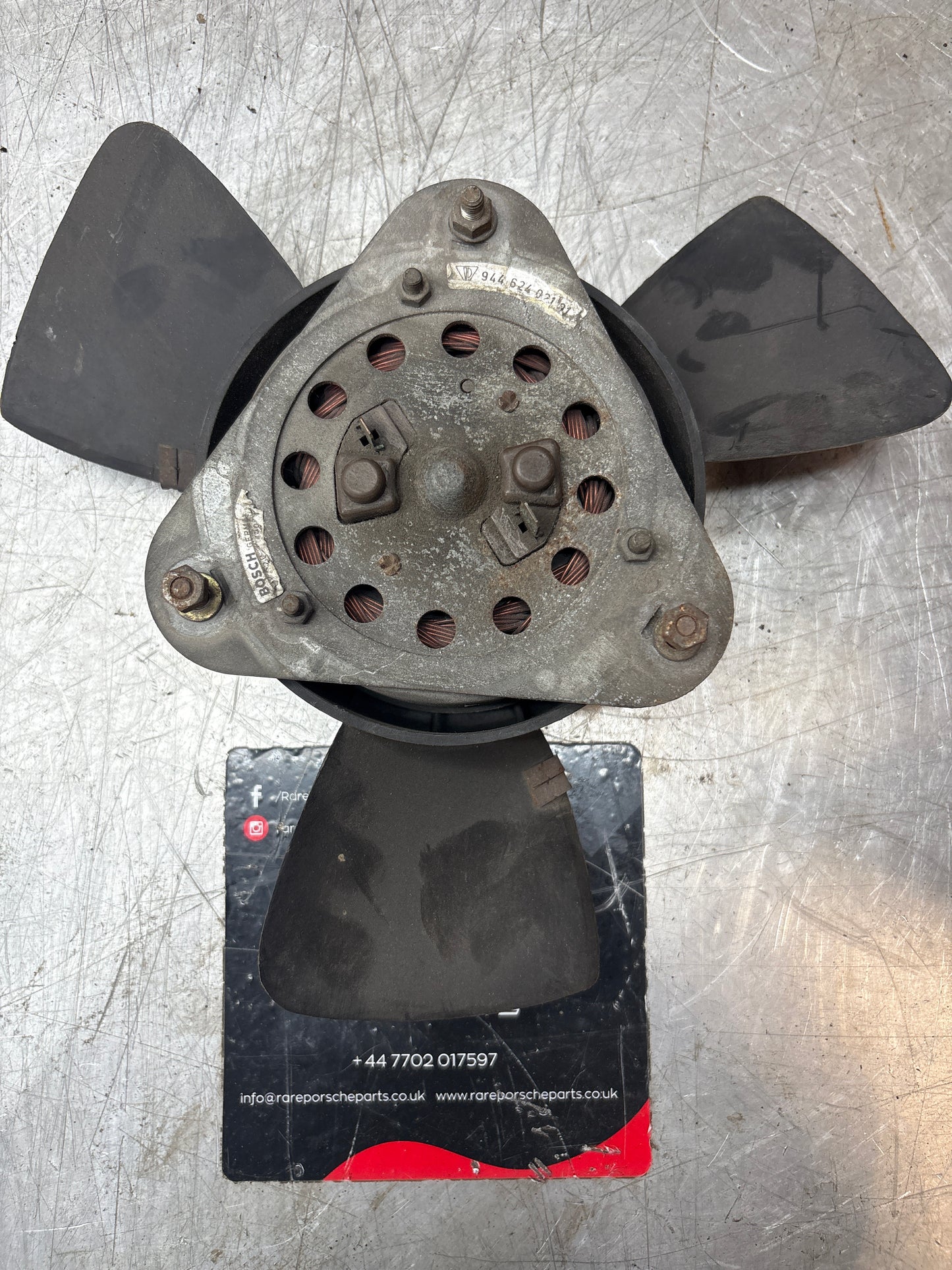 Porsche 924 944 early 3 blade cooling fan, used 94462402101