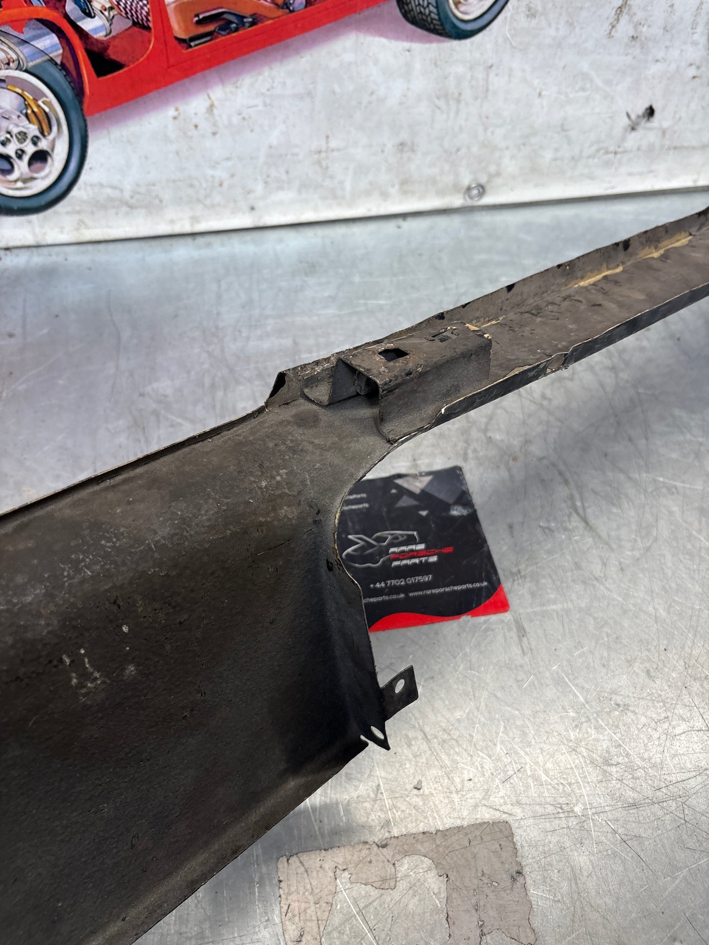 Porsche 924 Lower front valance, used, 94450303501 slightly bent