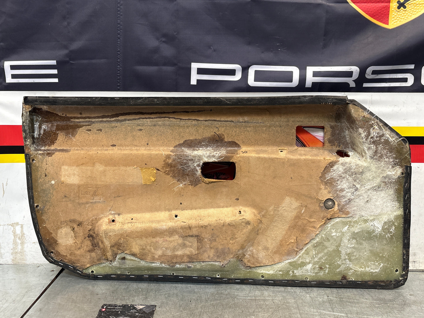 Porsche 924/944 early Porsche scripted door card used good condition right side, LHD, 477867012