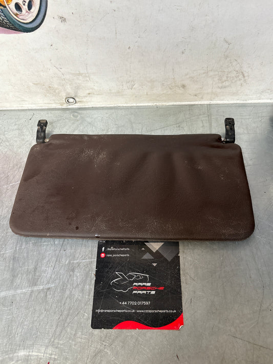 Porsche 928 L+R rear sunvisor, brown, used 92873103504