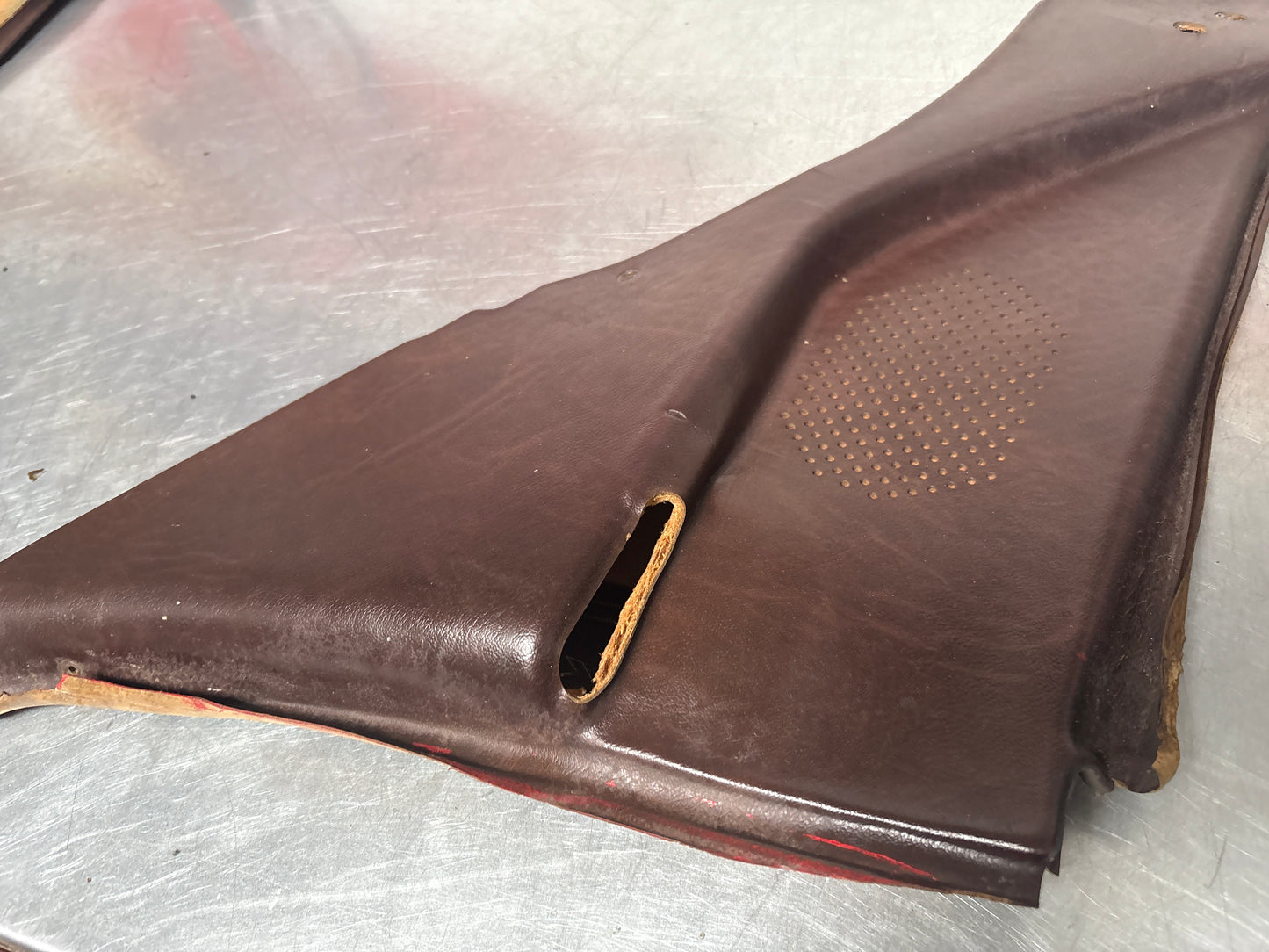 Porsche 944 924 brown rear interior C Post trims/cards. Quarter panel trim used 94455502101 94455502201