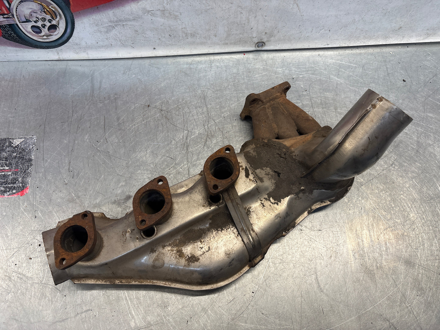 Porsche 911 964 right heat exchanger, used 96421104004