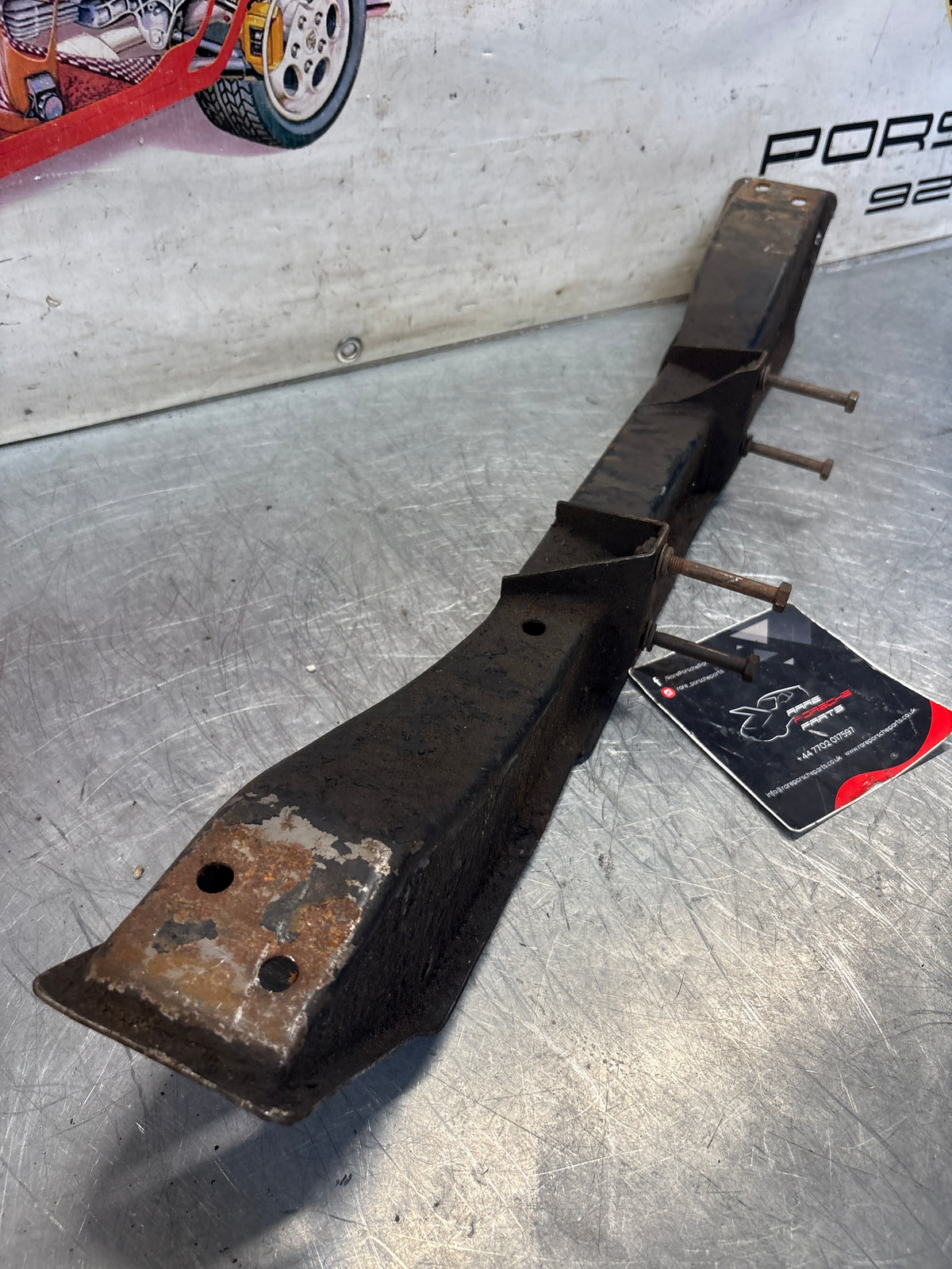 Porsche 924 engine cross member, used 477407321J