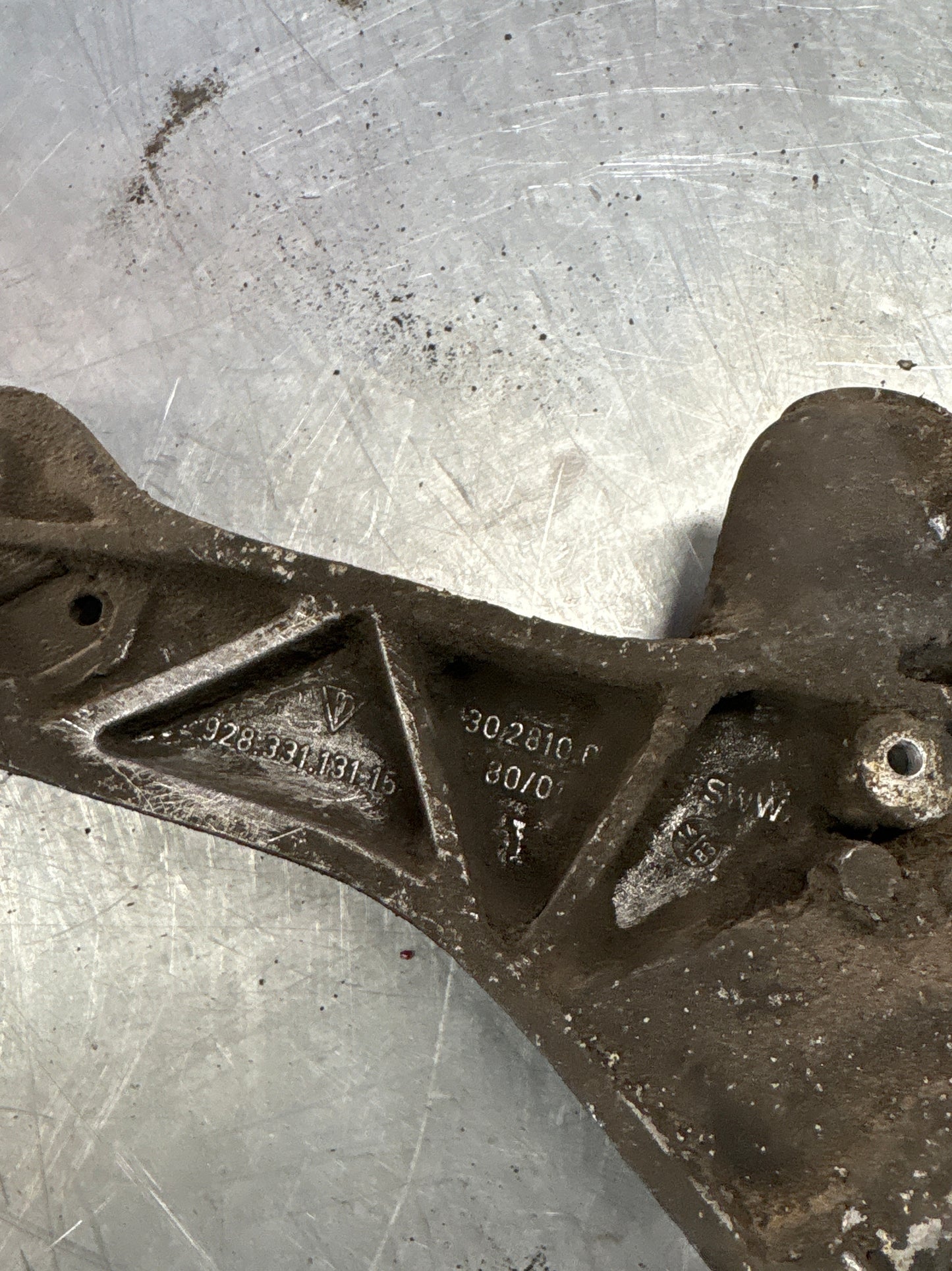 Porsche 928 rear gearbox subframe, used 92833113115