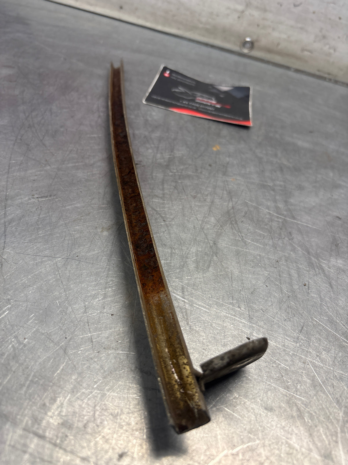 Porsche 914 left side window guide rail, used 91454202912