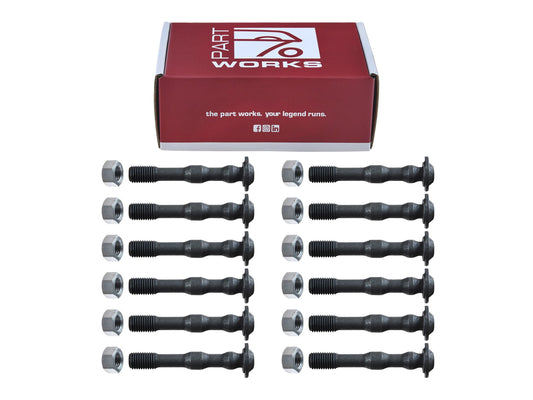 12x connecting rod bolt for Porsche 911 2.4-3.0 turbo 3.0 with nut