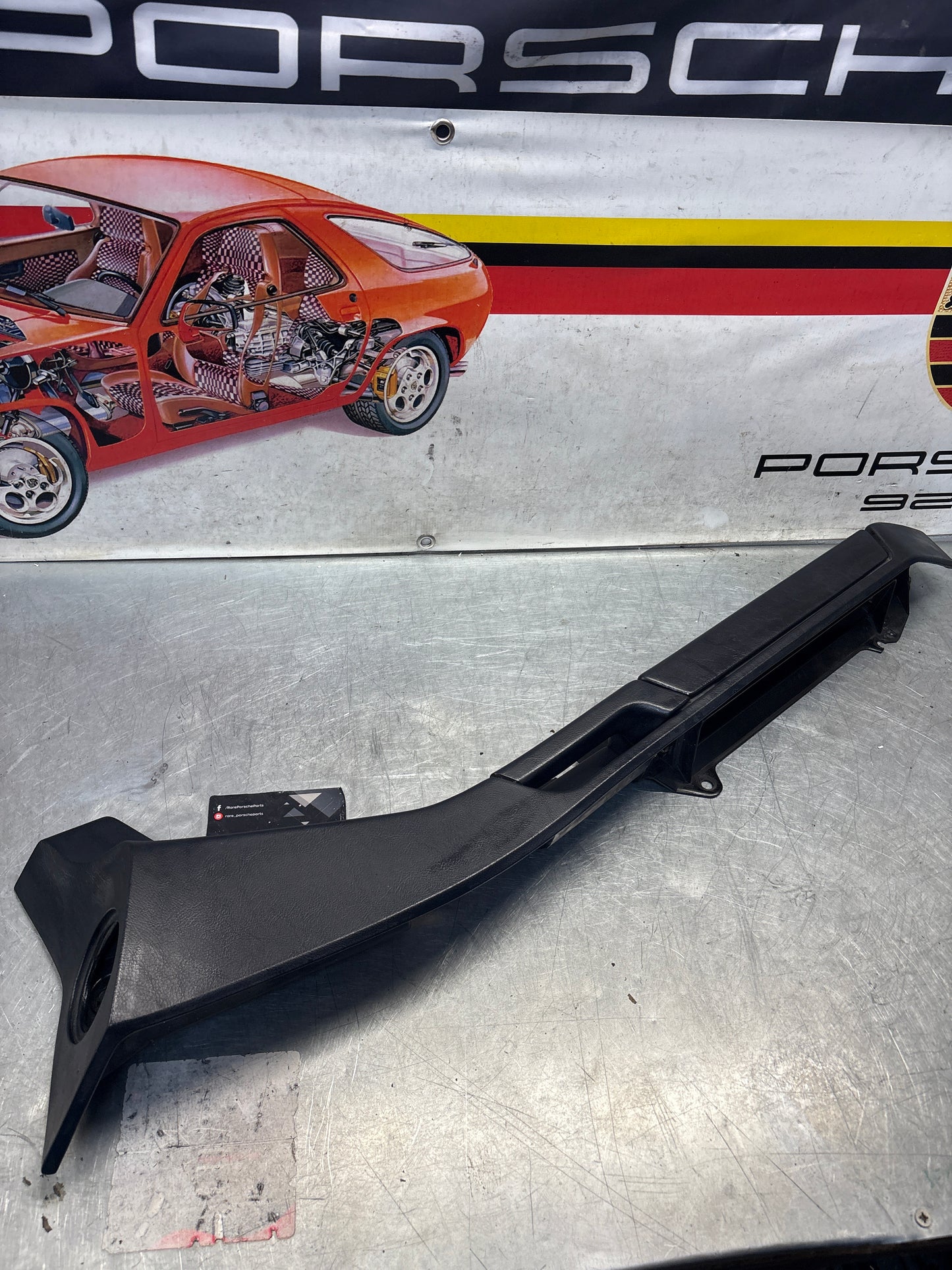 Porsche 928 blue door armrest, right, off side, 92855510203, used