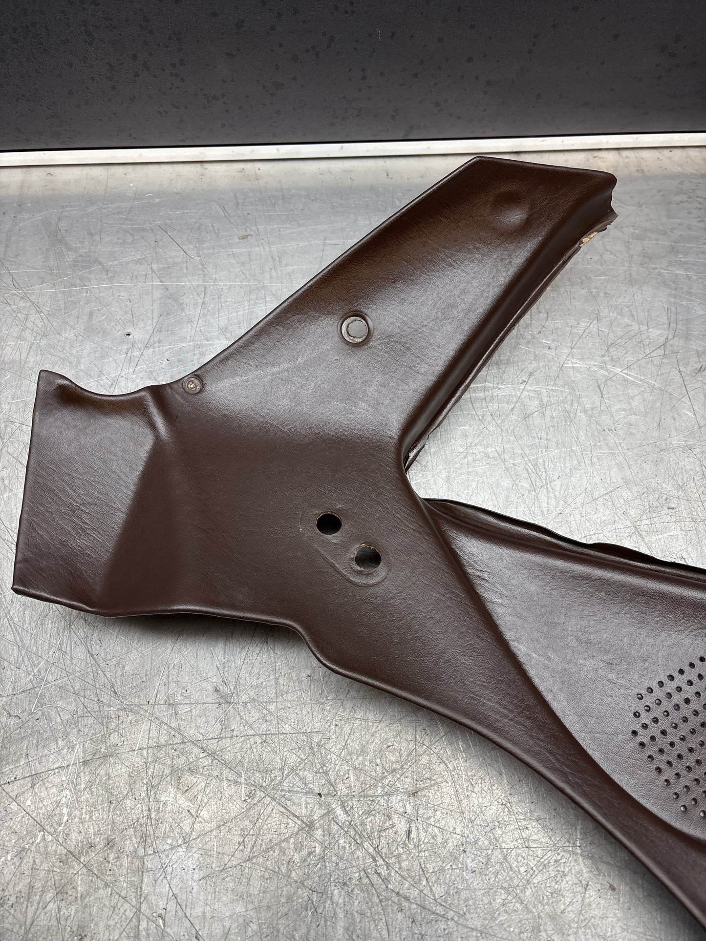 Porsche 944 924 brown left rear interior C Post trim /card . Quarter panel trim used, 94455502101