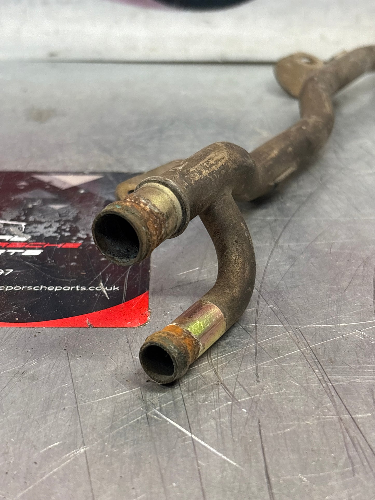 Porsche 924 Turbo water tube, used 93110605200
