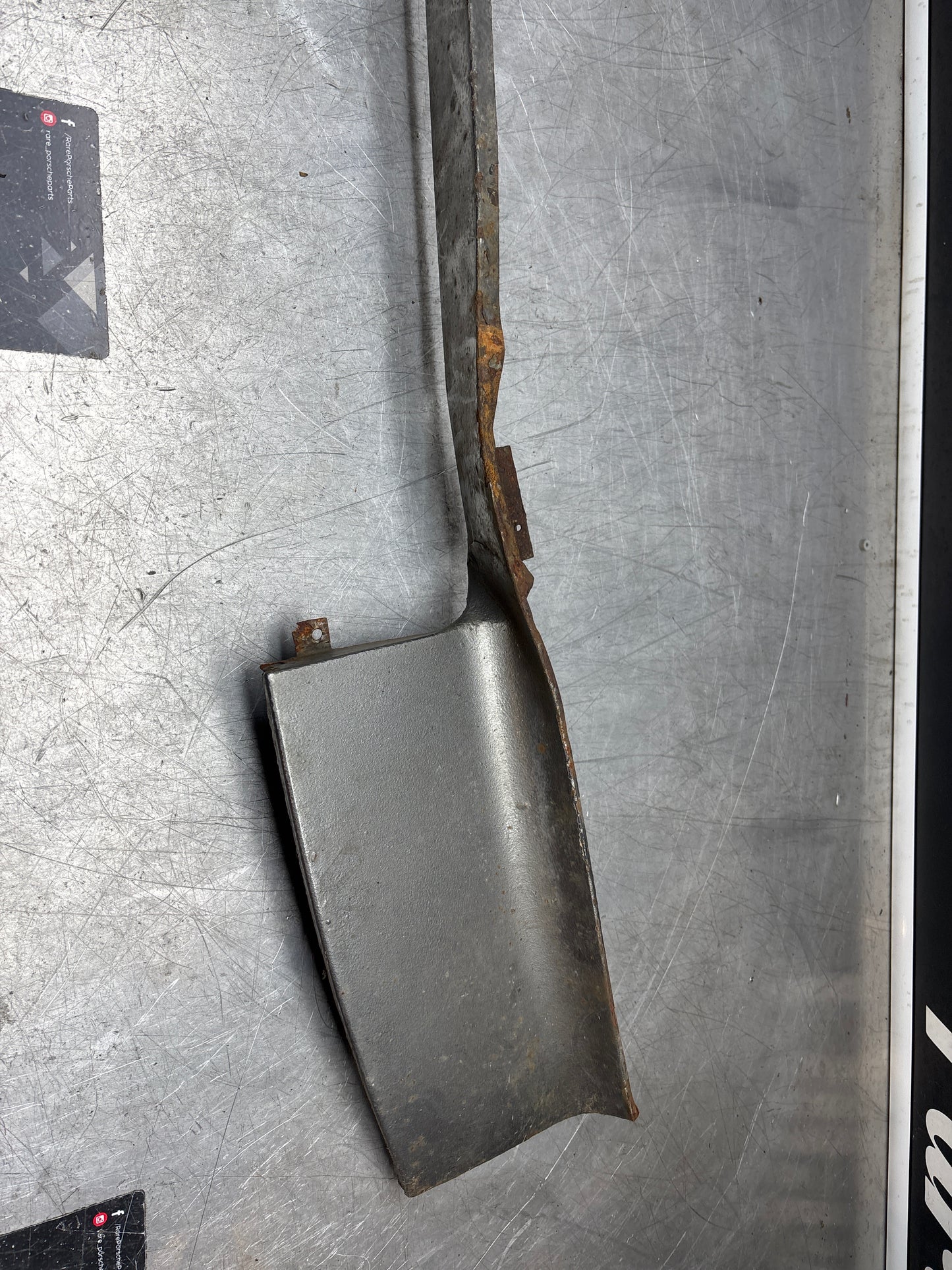 Porsche 924 Lower front valance, used, 94450303501 damaged