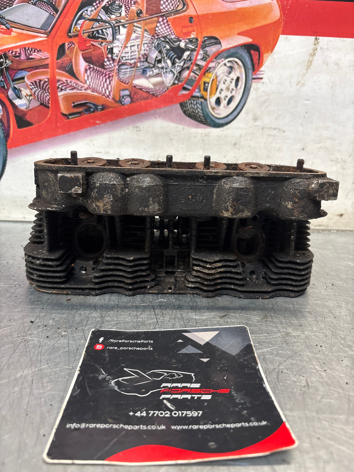 Porsche 914, cylinder head, right side, used 021101371J