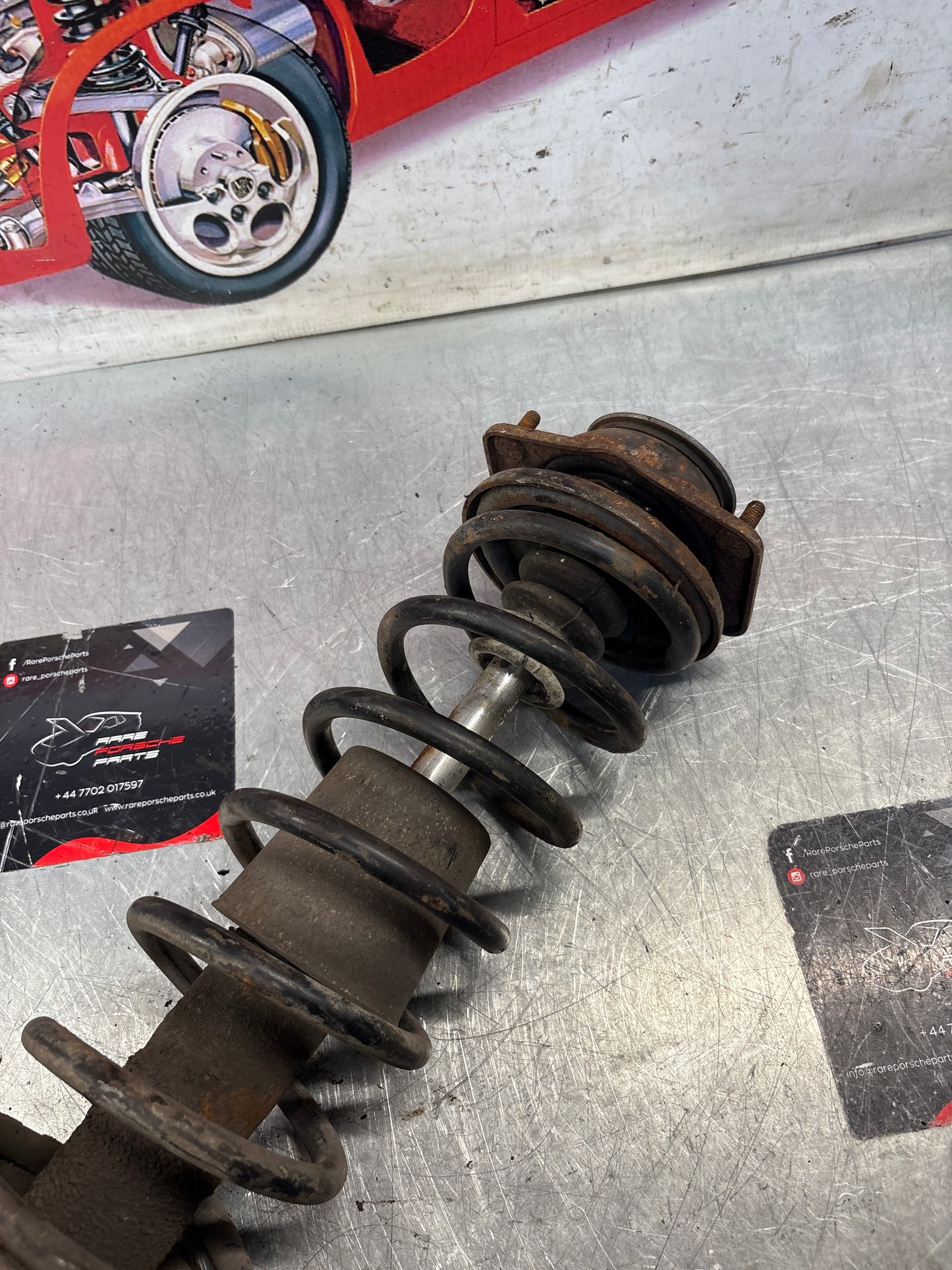 Porsche 924 Front shock absorber, used 477412031F