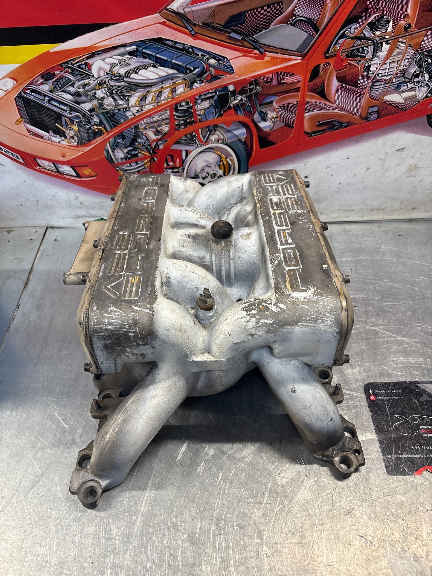 Porsche 928 S4 Intake manifold, used 9281105462R