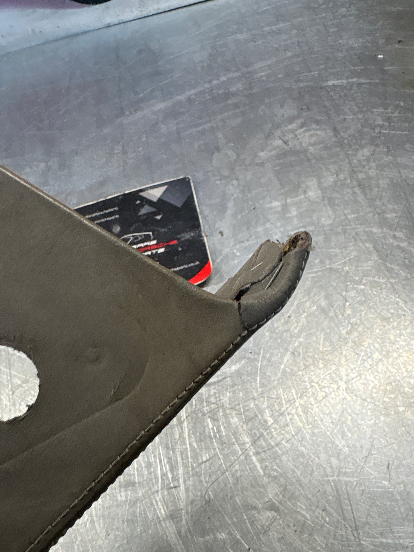 Porsche 928 Rear Seat Side Panel Left, grey, used 92852204104