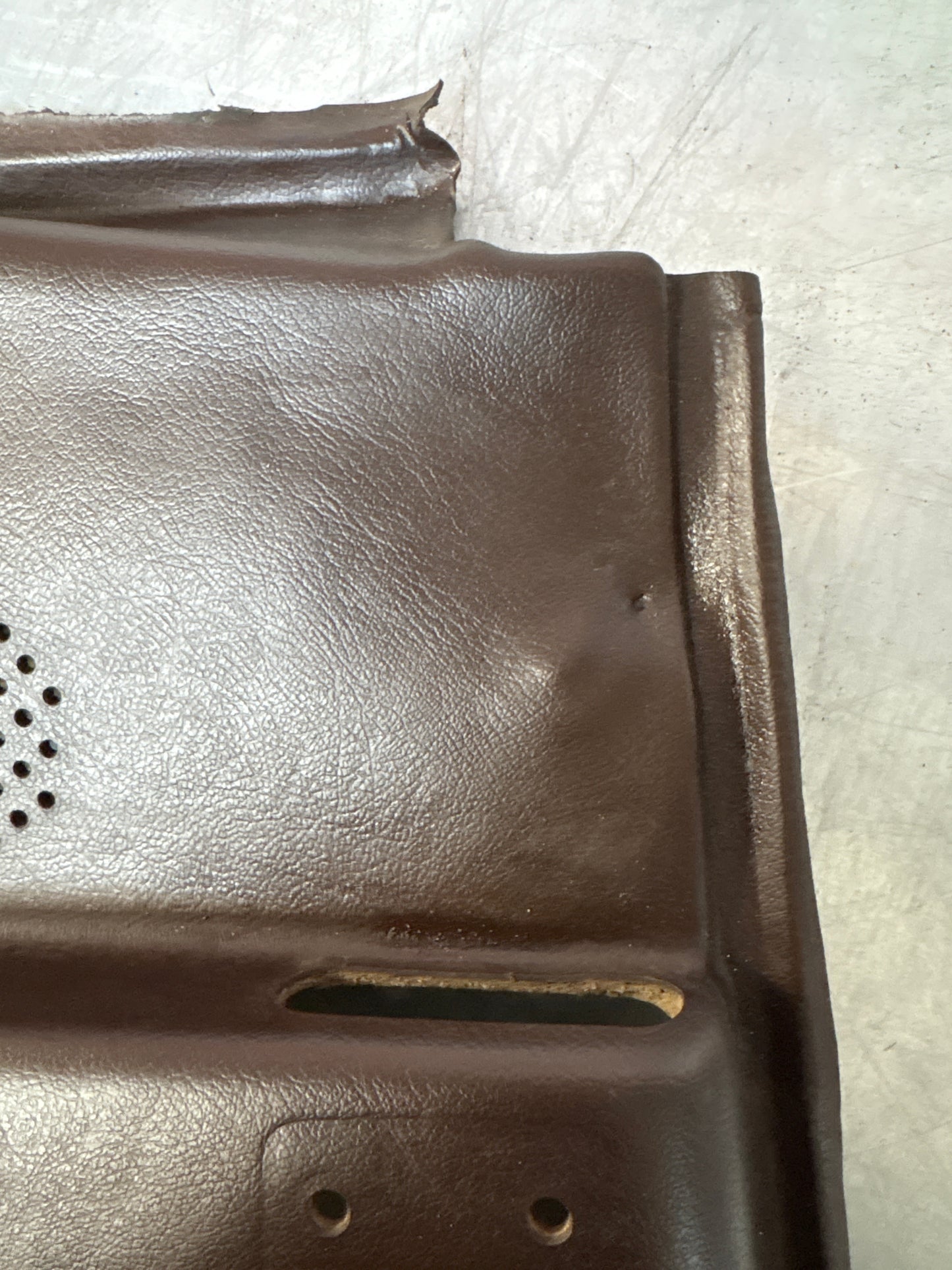 Porsche 944 924 brown left rear interior C Post trim /card . Quarter panel trim used, 94455502101