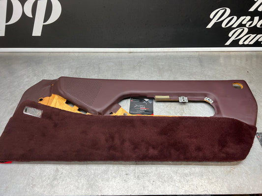 Porsche 928 Right side door card, burgundy, 92855522600 NOS