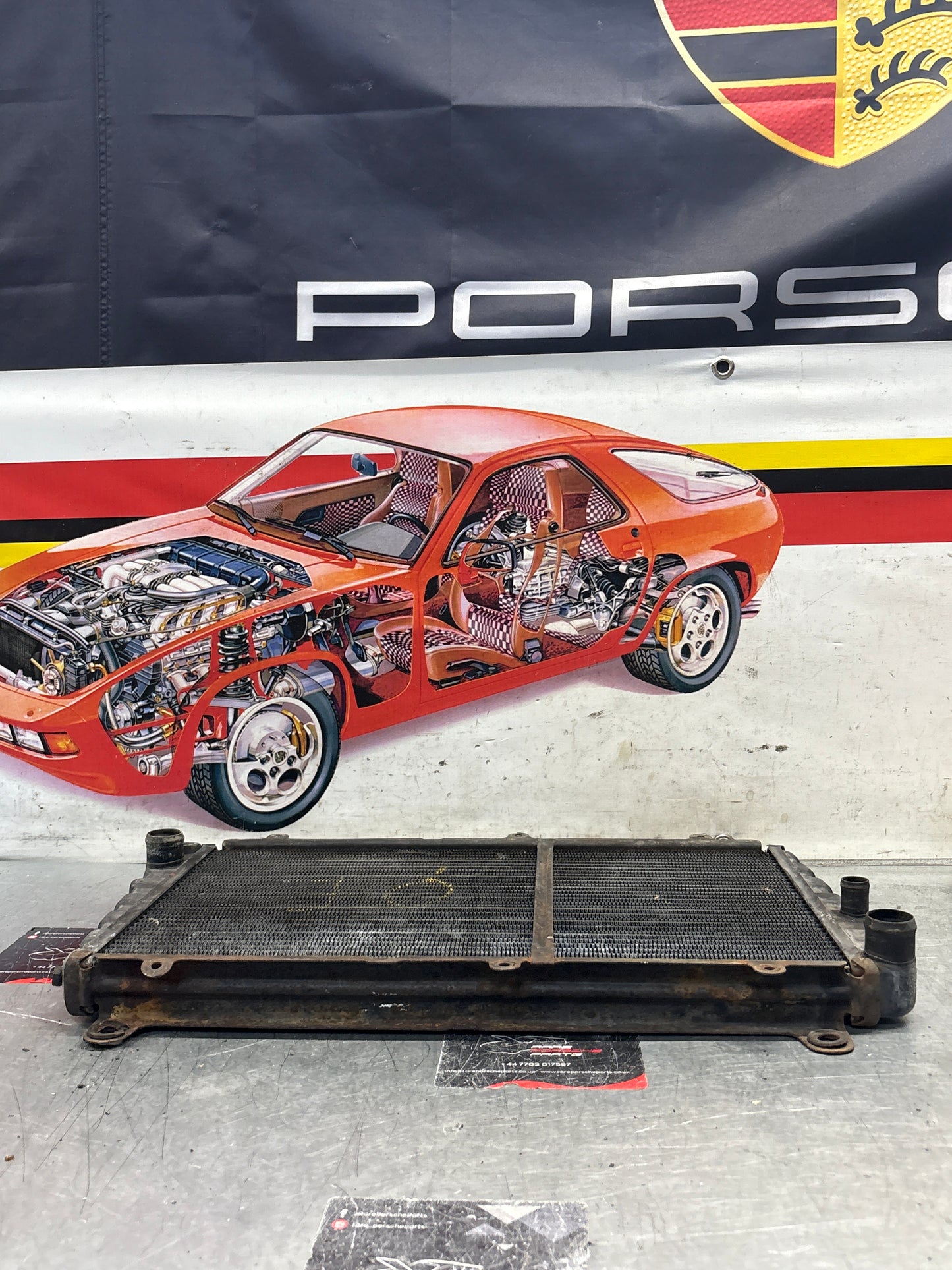 Porsche 924 radiator used 477121251A pressure tested
