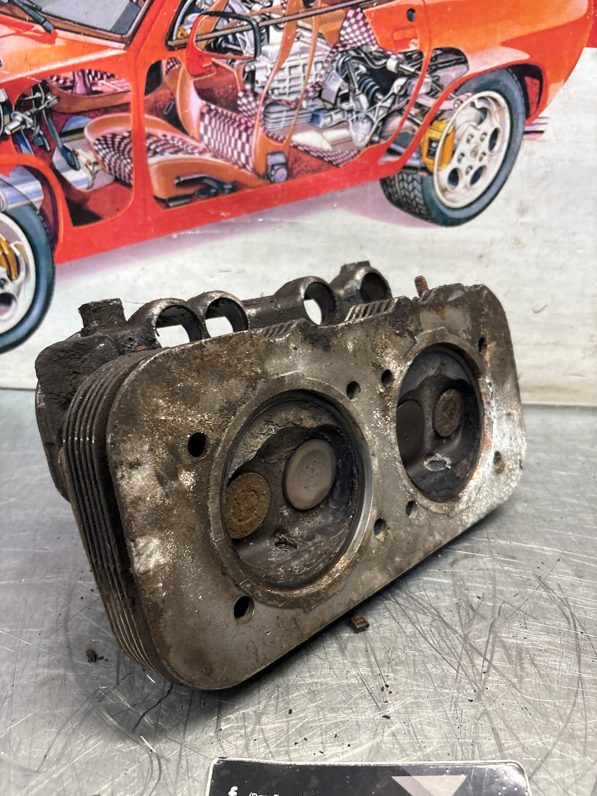 Porsche 914, cylinder head, used 022101372