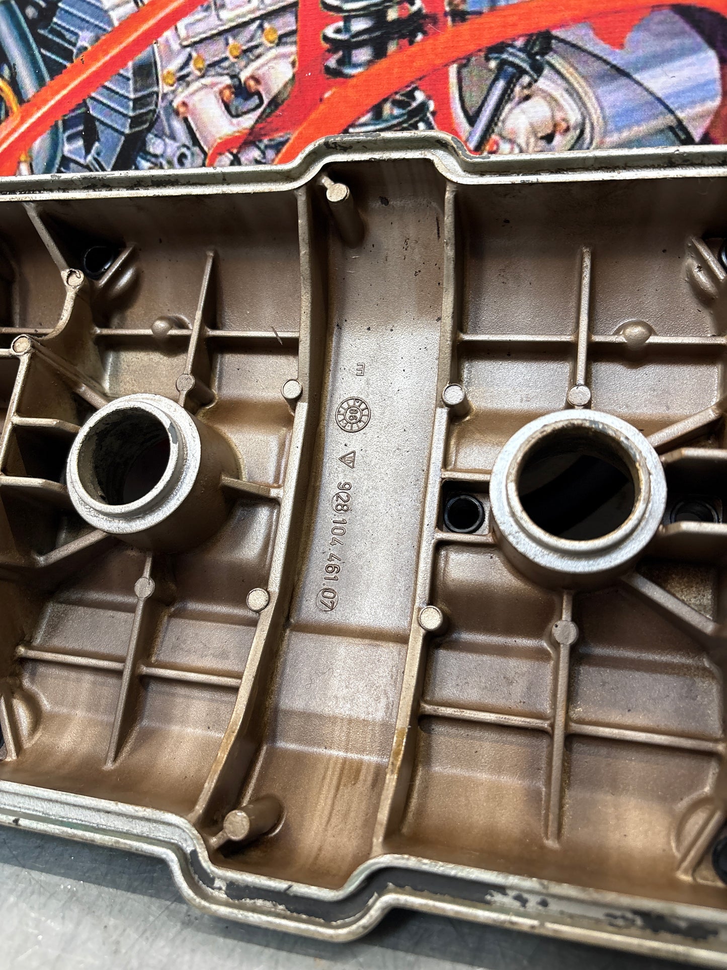 Porsche 928 / 944S/S2 Engine Cylinder Head Valve Cover, used 92810446107