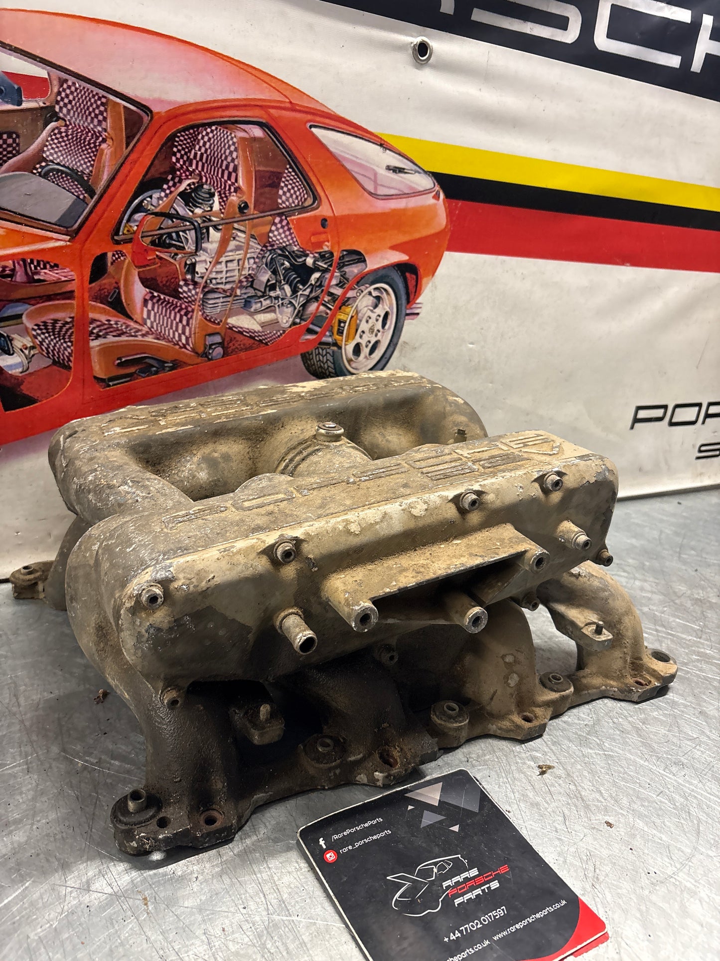 Porsche 928 S4 Intake manifold, used 9281105462R