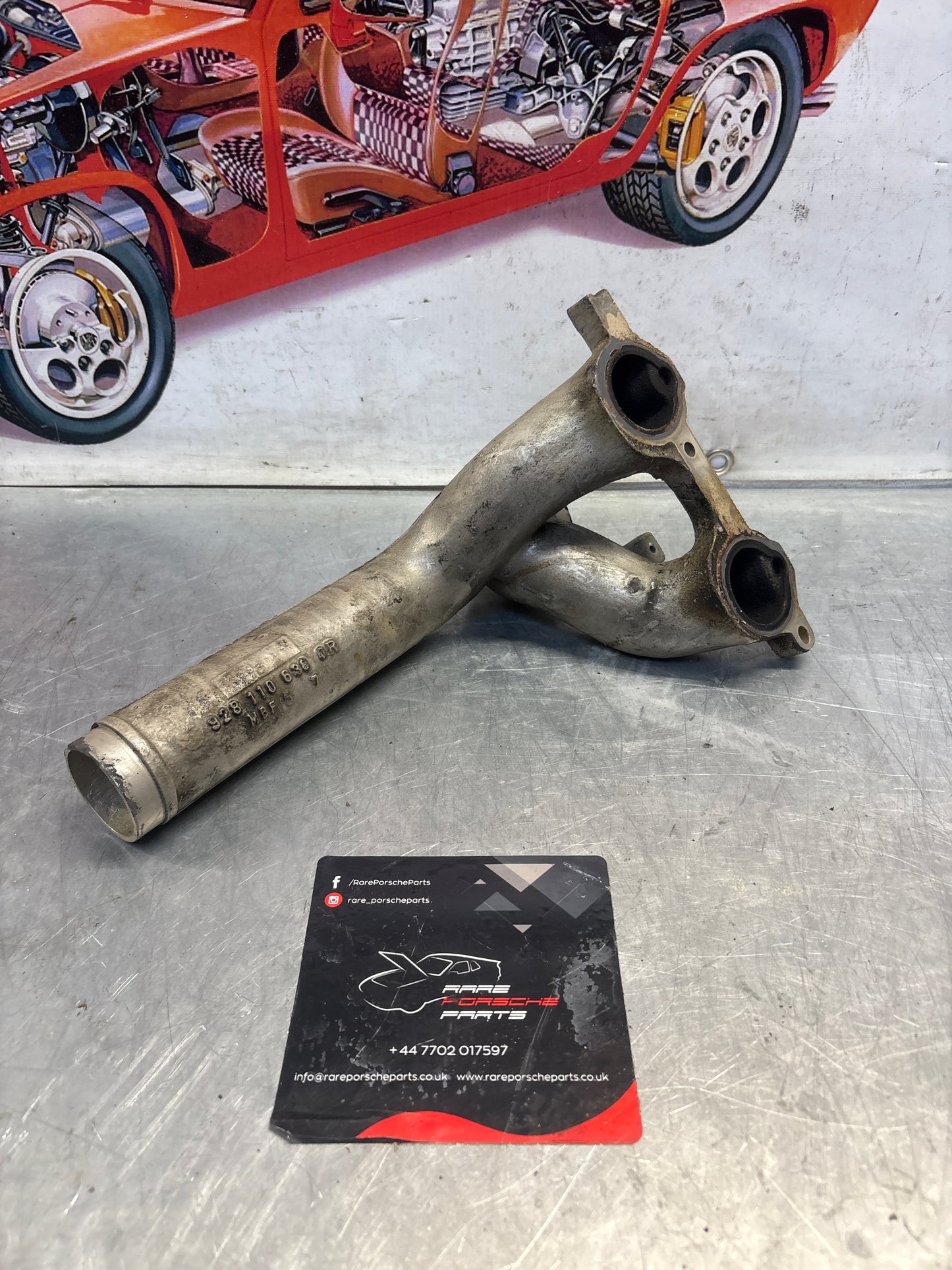 Porsche 928 Intake manifold pipe, used 9281106360R