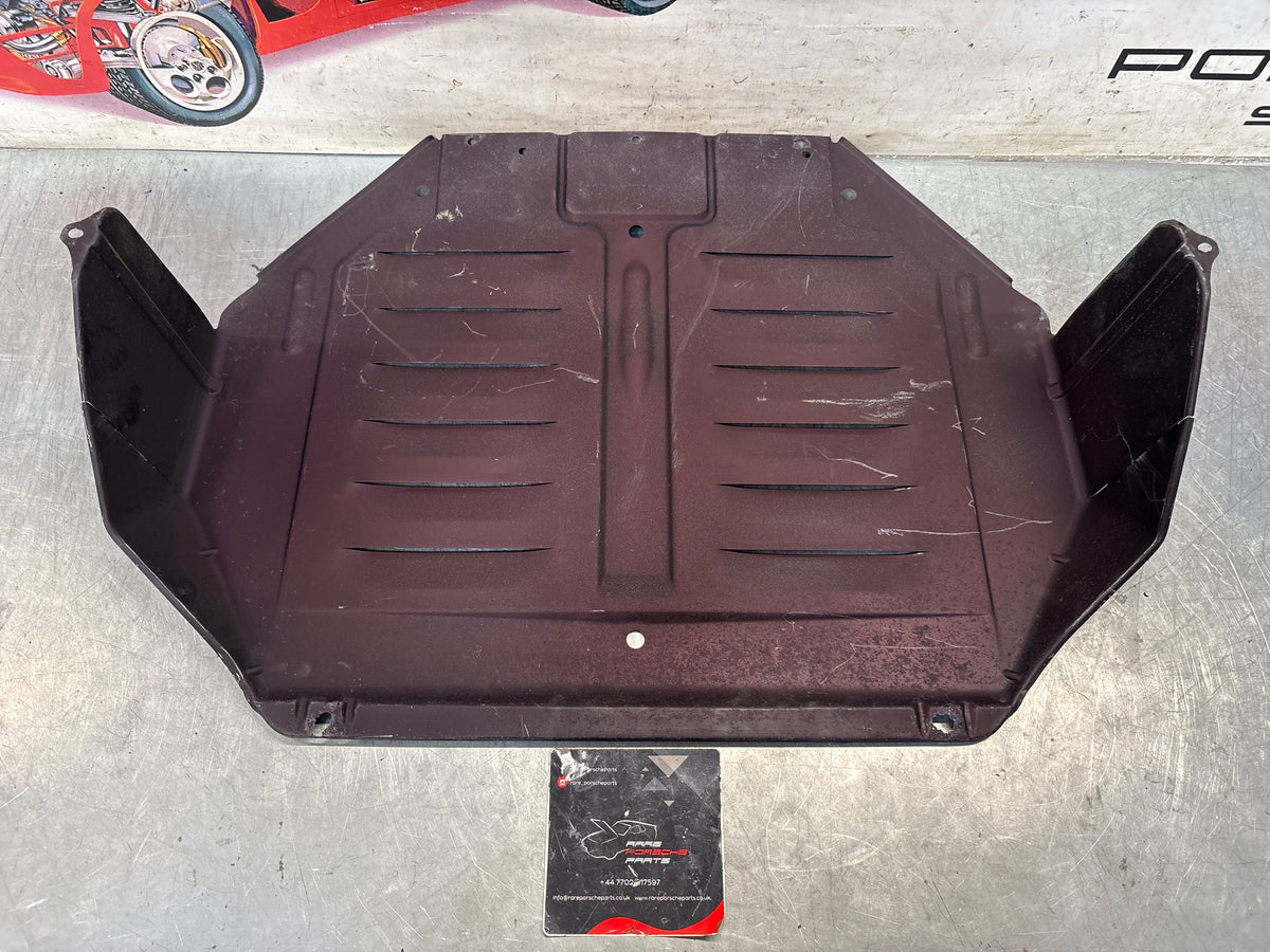 Porsche 944 engine tray / belly pan / undertray used. Aluminiun, shot blasted 94434116103